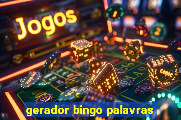 gerador bingo palavras